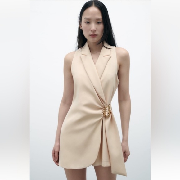 Zara Buckled Wrap Jumpsuit size XL - Picture 1 of 12